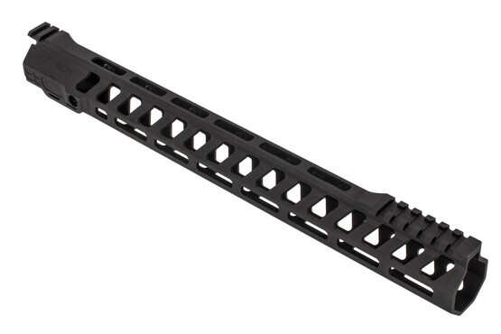 SLR Rifleworks Ion HDX series 15.2" M-LOK rail for the AR-15 with interrupted top rail with black anodized finish.